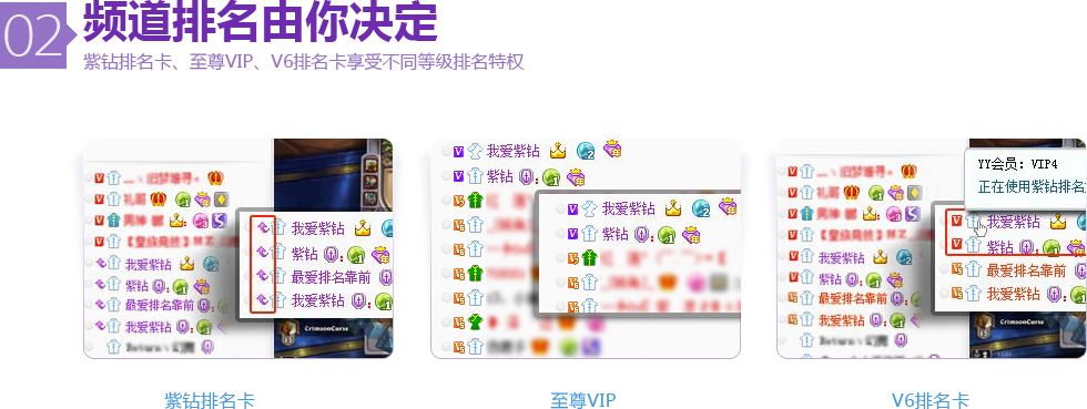 Yy会员紫钻基础特权